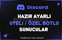 ⭐️ İsteğe Göre Hazır Ayarlı/Üyeli/Botlu Sunucu 