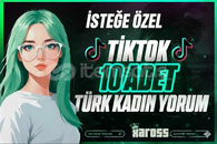 ⭐[İSTEĞE GÖRE] TİKTOK 10 ADET TÜRK KADIN YORUM⭐