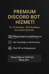 İsteğe Özel Discord Botu Yapılır & Tasarlanır
