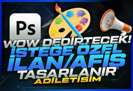 ⭐İSTEĞE ÖZEL⭐Ilan/Afiş Tasarımı Çalışılır