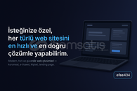 İsteğinize özel her türlü web sitesi yapılır