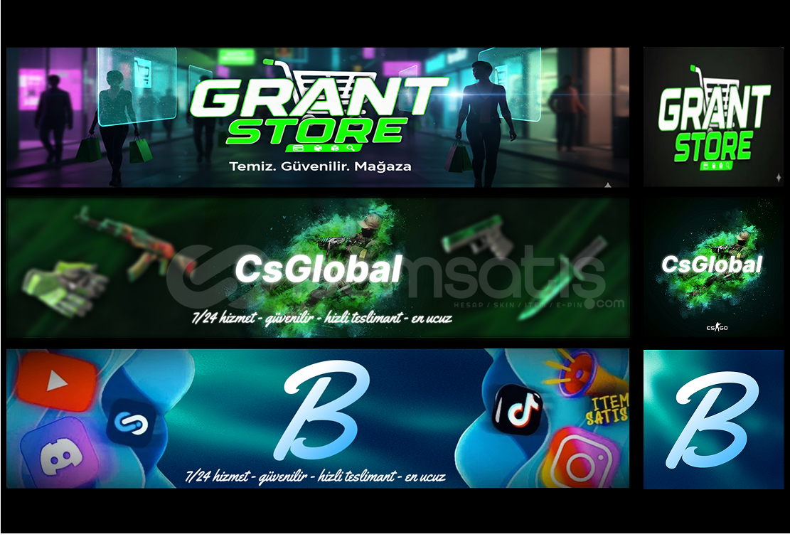 ⭐️ İTEMSATIŞ LOGO + BANNER ⭐️ ⭐️ İTEMSATIŞ LOGO + BANNER ⭐️