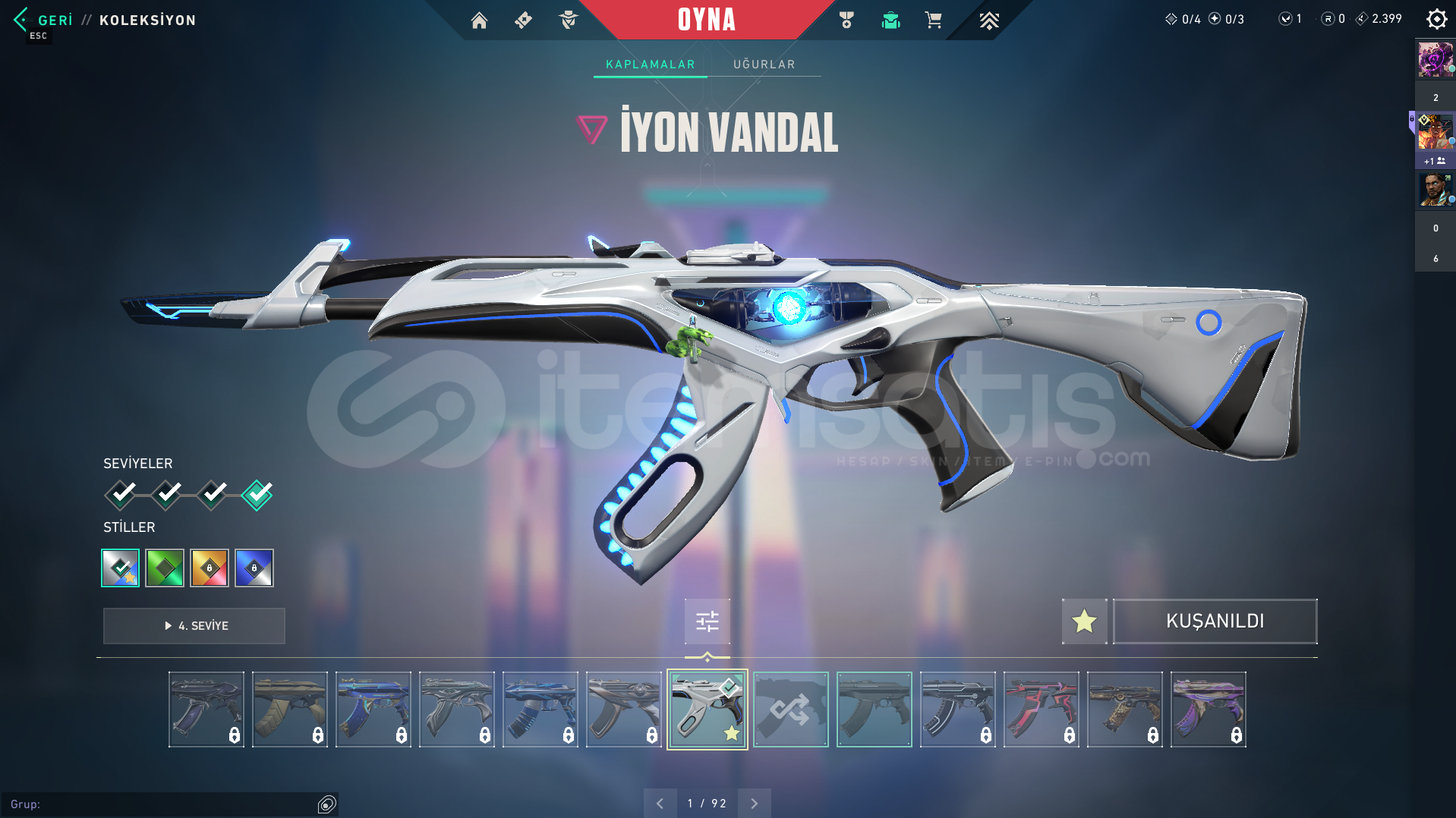 İYON VANDAL RADYANT KRİZİ PHANTM TR KRLM MAİLLİ İYON VANDAL RADYANT KRİZİ PHANTM TR KRLM MAİLLİ