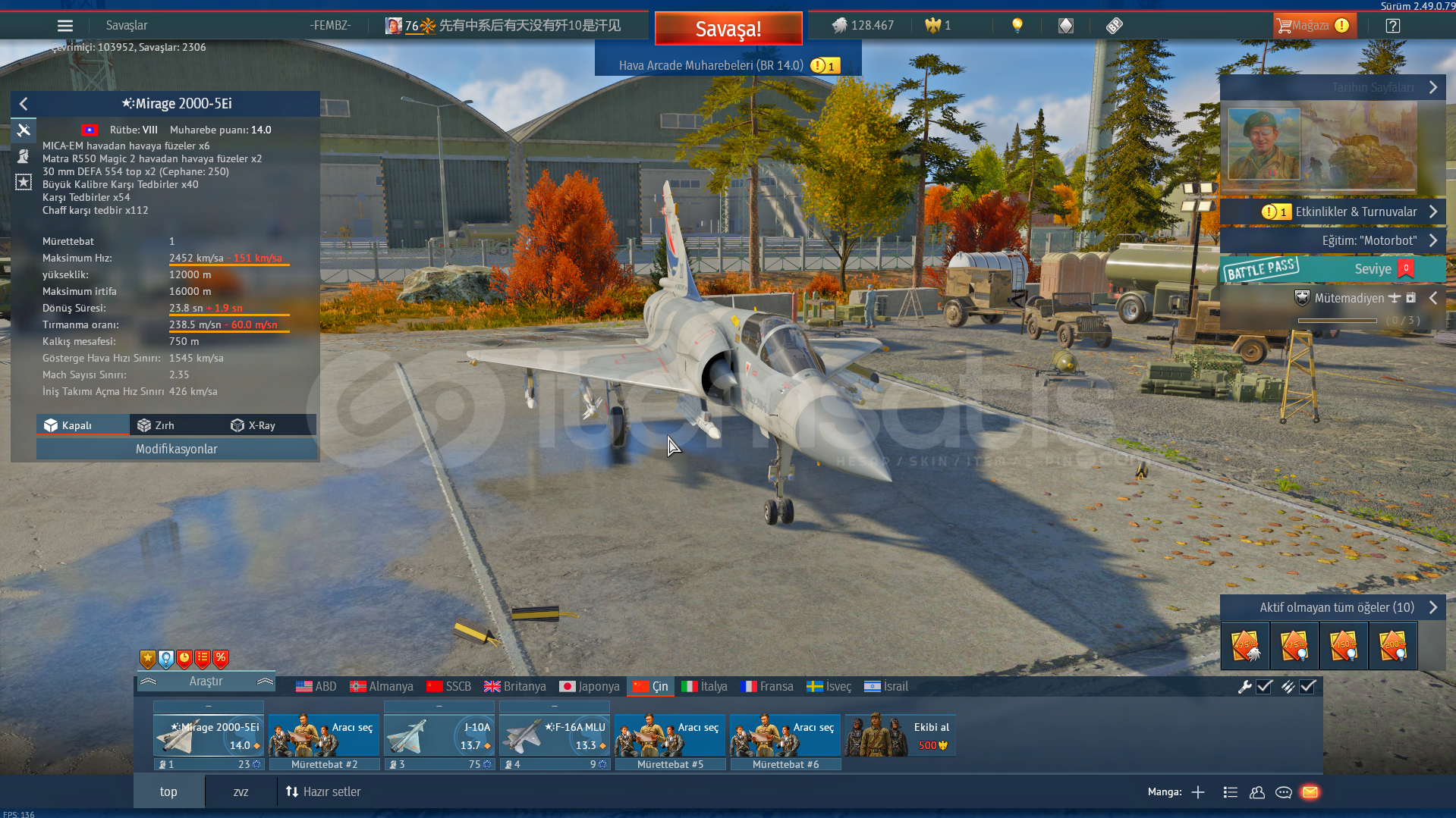 J-10A MİRAGE 2000 5E1 J11B  J-10A MİRAGE 2000 5E1 J11B