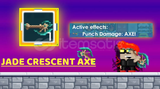 Jade Crescent Axe | Growtopia