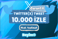 X (TWITTER) 10.000 TWEET GÖRÜNTÜLEME / GARANTİLİ