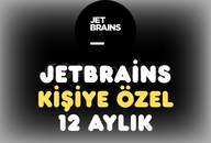 JETBRAİNS KİŞİYE ÖZEL 12 AYLIK