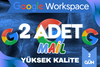 2 ADET MAİL — GOOGLE ONAYLI — WORKSPACE / ÖMÜR 2 GÜN