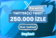 X (TWITTER) 250.000 TWEET GÖRÜNTÜLEME / GARANTİLİ