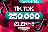 TİKTOK 250.000 GÖRÜNTÜLEME / ÖMÜR BOYU GARANTİLİ
