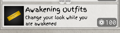 Jujutsu Shenanigans Awakening Outfits