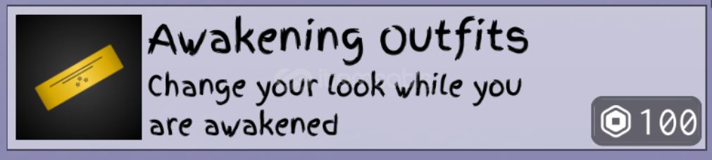 Jujutsu Shenanigans / Awakening Outfits Jujutsu Shenanigans / Awakening Outfits