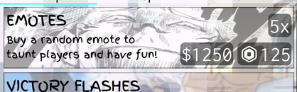 Jujutsu Shenanigans Emotes 5x