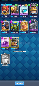 ⭐ Kaçmaz Hesap 118 KART⭐ 39 Level Hesap 