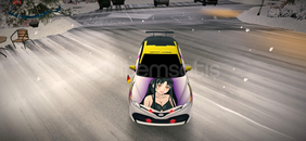 Kadın Çizimli Harika Araba Emek Var