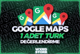 ⭐KALICI⭐ 1 ADET TÜRK GOOGLE MAPS YORUM