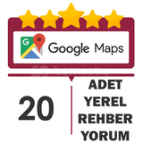 ⭐[KALICI] 20 ADET TÜRK GOOGLE MAPS YORUM⭐