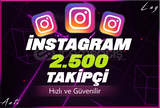 ⚡[KALICI] 2.500 TAKİPÇİ İNSTAGRAM⚡