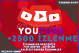 [KALICI] 2500 Youtube İzlenme | GARANTİ |