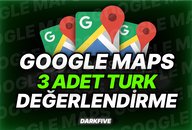 ⭐KALICI⭐ 3 ADET TÜRK GOOGLE MAPS YORUM