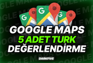 ⭐KALICI⭐ 5 ADET TÜRK GOOGLE MAPS YORUM