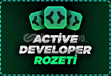 ⭐️[KALICI] Active Developer Rozeti ⭐️
