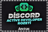 [Kalıcı - Anlık] Active Developer Rozeti