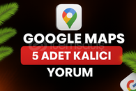 ⭐[KALICI] GOOGLE MAPS 5 ADET TÜRK YORUM⭐