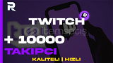 ✨ [KALICI + HIZLI] Twitch +10.000 Takipçi