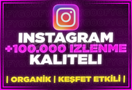 ⭐[GARANTİLİ] INSTA 100000 İZLENME+KEŞFET ETKİLİ