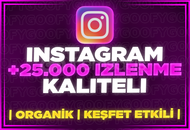 ⭐[GARANTİLİ] INSTA 25000 İZLENME +KEŞFET ETKİLİ