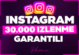 ⭐[KALICI]⭐İNSTA 30.000 İZLENME + KEŞFET ETKİLİ⭐