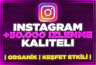 ⭐[GARANTİLİ] INSTA 50000 İZLENME +KEŞFET ETKİLİ