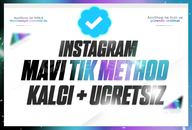 ⭐️[KALICI] İNSTAGRAM MAVİ TİK METHOD [2 ADET]⭐️