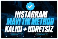 ⭐️[KALICI] İNSTAGRAM MAVİ TİK METHOD [2 ADET]⭐️