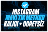 ⭐️[KALICI] İNSTAGRAM MAVİ TİK METHOD [2 ADET]⭐️