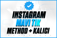 ⭐️[KALICI] İNSTAGRAM MAVİ TİK METHOD [2 ADET]⭐️