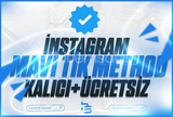 ????[KALICI] İNSTAGRAM MAVİ TİK METHOD [2 ADET]????