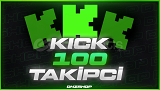 ⭐ KALICI ⭐ Kick | 100 Takipçi ⭐