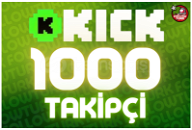 ⭐ [Anlık] Kick 1000 Takipçi + 365 Gün Garanti ⭐