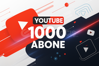 ⭐ KALICI ⭐YOUTUBE 1.000 ABONE ( ORGANİK )