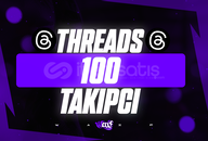 ⭐[KALİTE] Threads 100 Takipçi