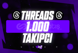 ⭐[KALİTE] 1000 Threads Takipçi