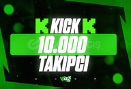 ⭐[KALİTE] 10.000 Kick Takipçi