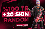 ⭐[KALİTE] %100TR 20-120 SKİN GARANTİLİ RANDOM⭐