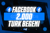 ⭐[KALİTE] 2000 Face Gönderi/Video Türk Beğeni