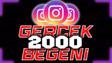 2000 Gerçek Beğeni 