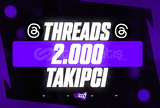 ⭐[KALİTE] 2000 Threads Takipçi