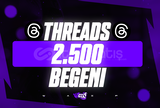 ⭐[KALİTE] 2500 Threads Beğeni