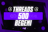 ⭐[KALİTE] 500 Threads Beğeni